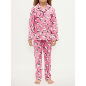 Komar Kids Hello Kitty Kids Pajama Top Size 3T‎ Pink Flame Resistant Playful